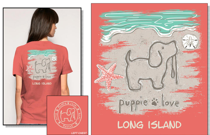 Beach Puppy Long Island Tee Coral PUP