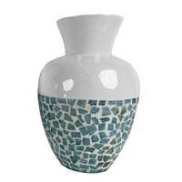 Bamboo and Capiz Shell Vase FTG325