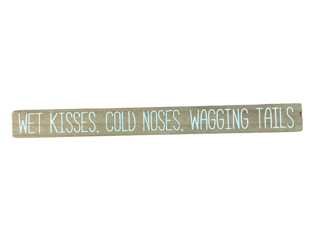 Wood Dog Block Sign YNG