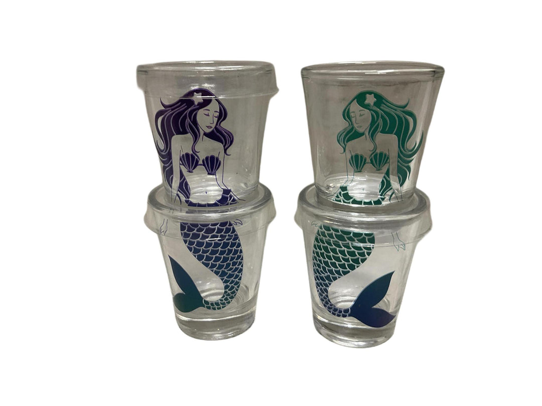Mermaid Shot Glasses 4 Pack DEI