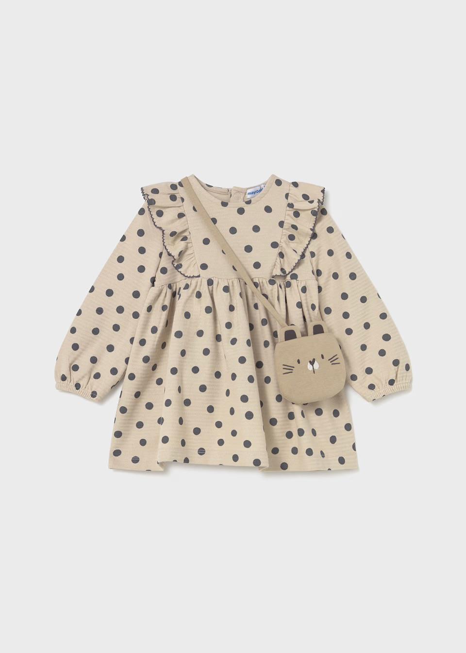 Polka Dot Dress with Kitty Purse MYR825