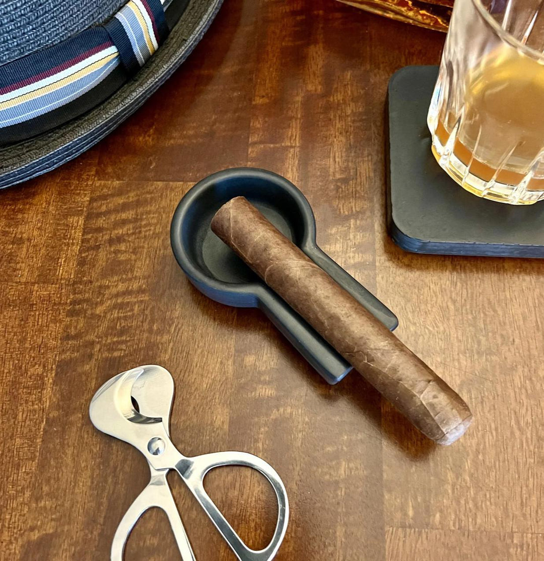 Concrete Small Cigar Ashtray Rest Holder Stand STO