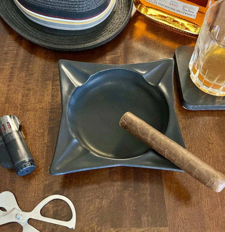 Classic Square Concrete Cigar Ashtray STO924