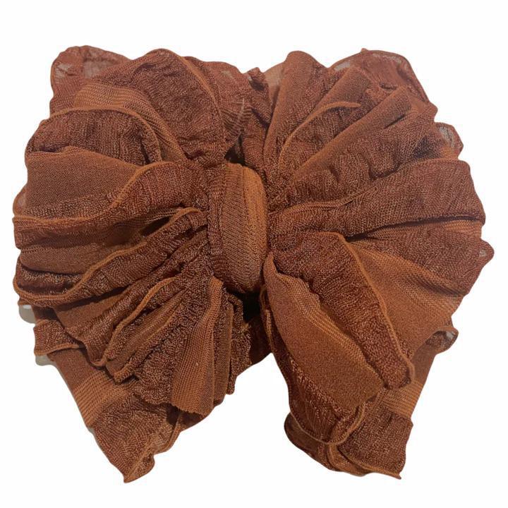 Ruffled Bow Headband RRA