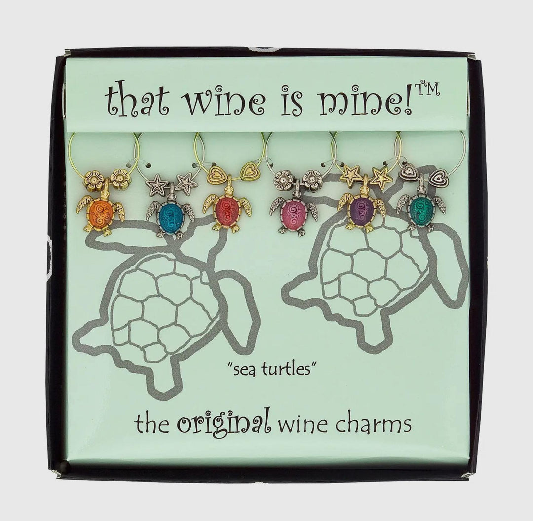 6 Piece Painted Wine Charms SUP925
