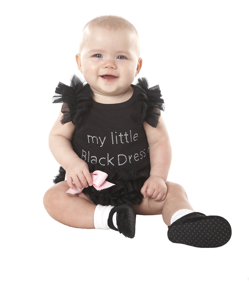 My Little Black Dress Onesie Black 0-6m GNZ