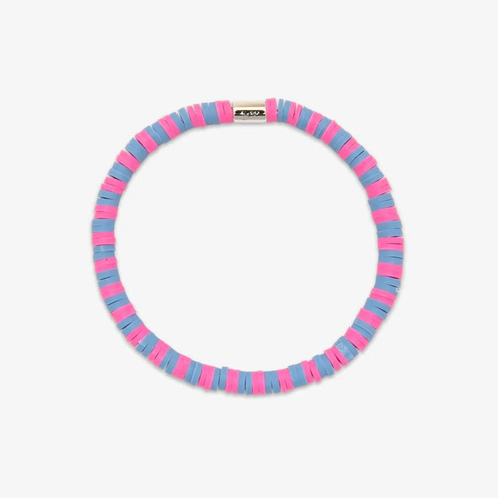 Seascape Vinyl Disc Stretch Bracelet PUR425