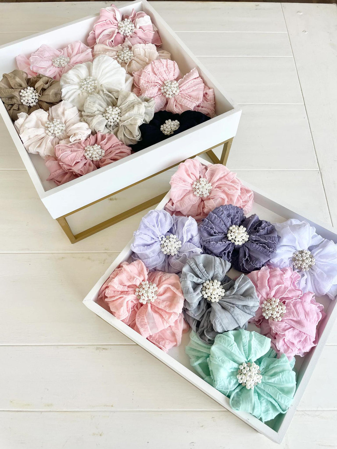 Pearl Ruffled Headband RRA525