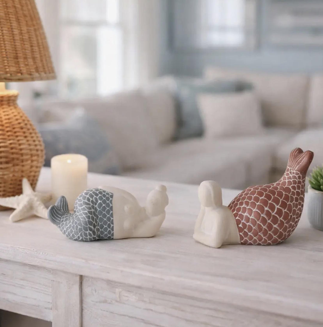 Ceramic Sunning Mermaids SAG626