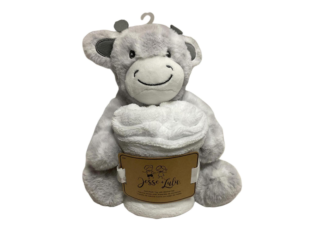 Giraffe Toy w/Blanket Grey ROS