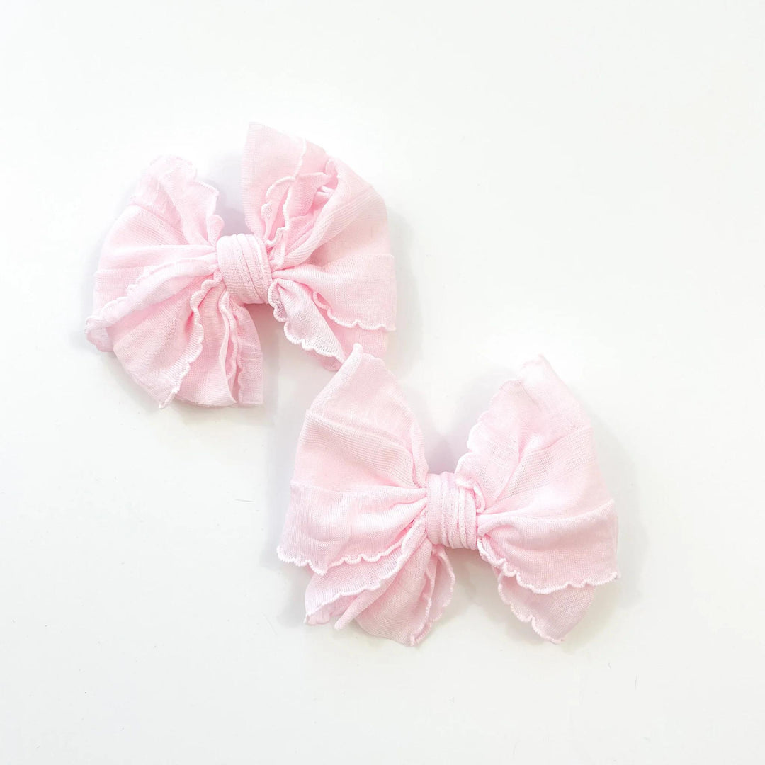 Ruffle Clip Bow Set RRB925