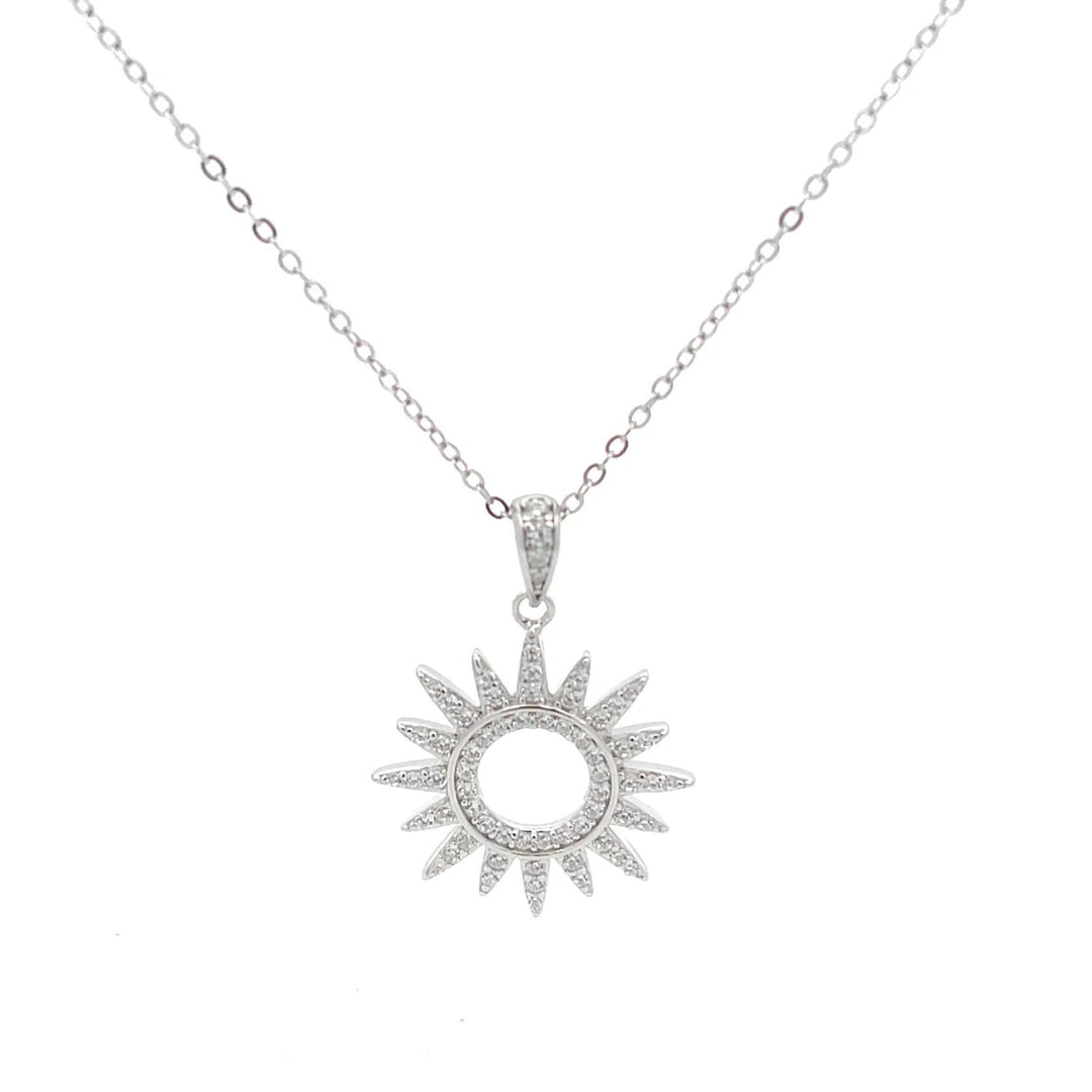 Sunburst Pendant Necklace LJW525