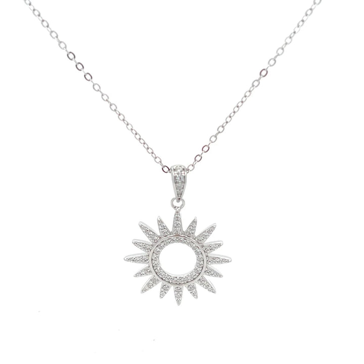 Sunburst Pendant Necklace LJW525