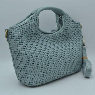 Woven Handbag w/Top Handles & Crossbody Strap MEE0056 EMH725