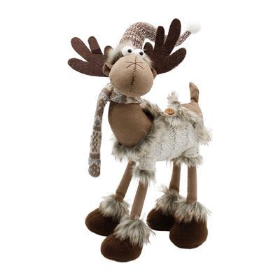 Tan Standing Moose w/Grey Sweater WTC525