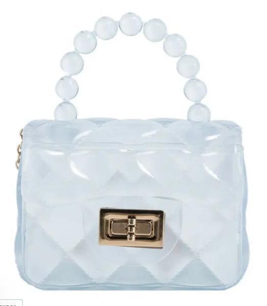 Mini Jelly Purse w/Crossbody Gold Chain MBZ824