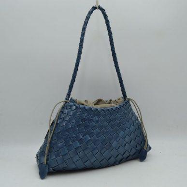 Woven Shoulder Bag w/Drawstring Closure B1978 EMH725