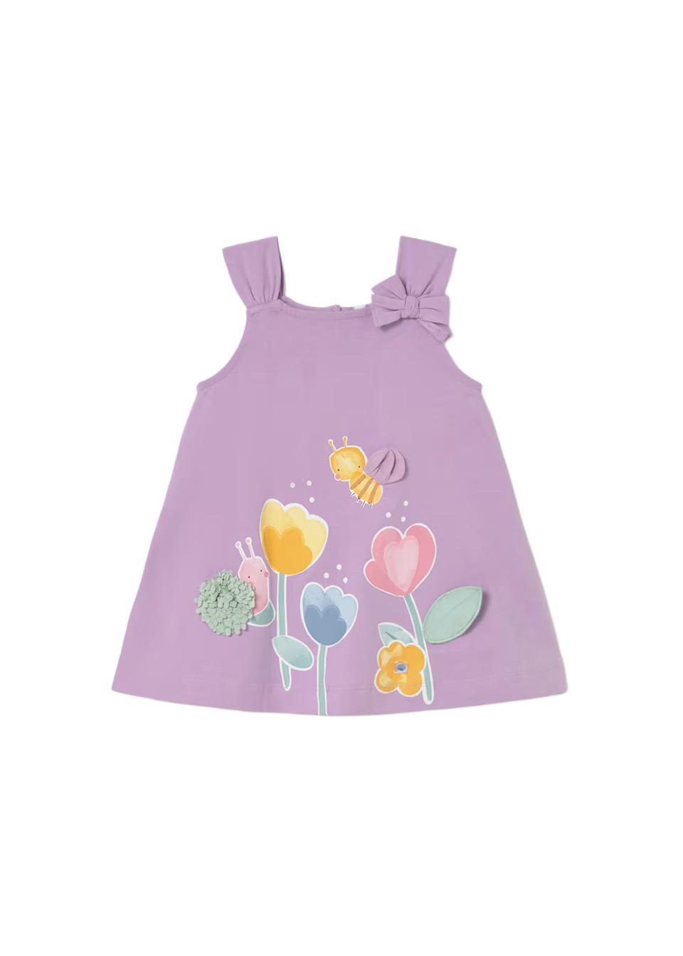 Baby Graphic Lavender Dress MYR1026