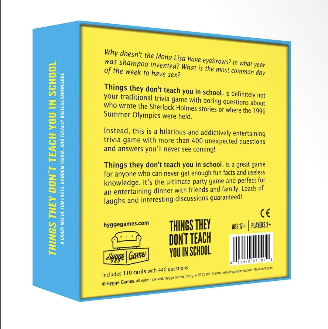 Things They Didn’t Teach You In School HYG926