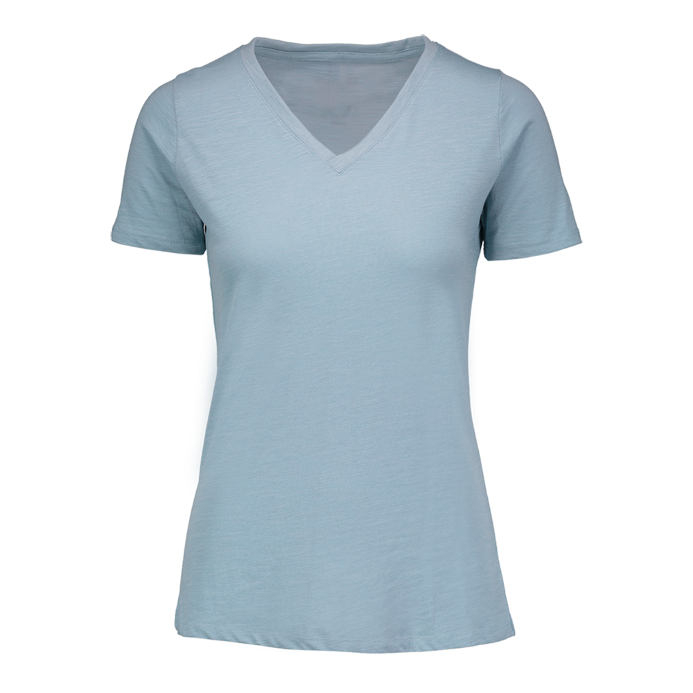 Long Island Vera Ringspun Slub V-Neck MVS