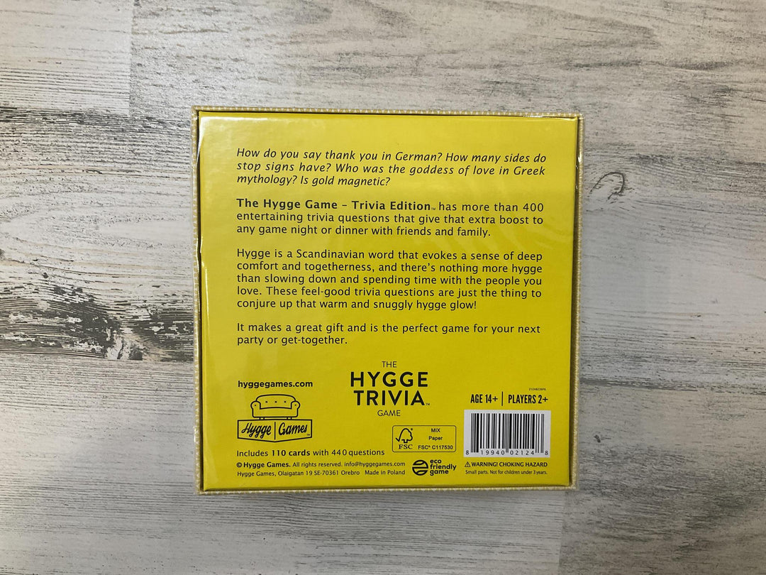 The Hygge Trivia Edition Game HGY