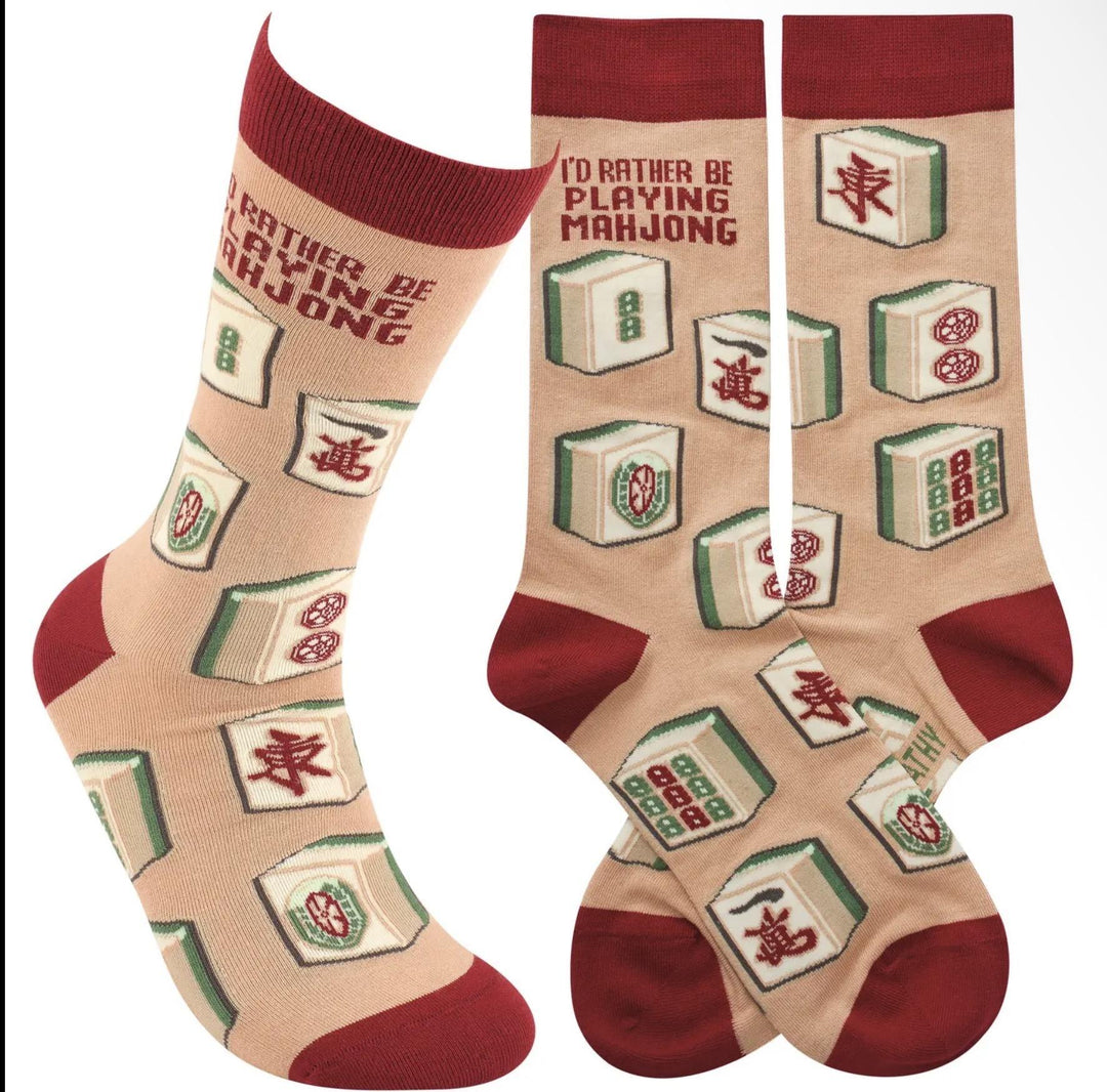Rather Be Playing Mahjong Socks PBK1026