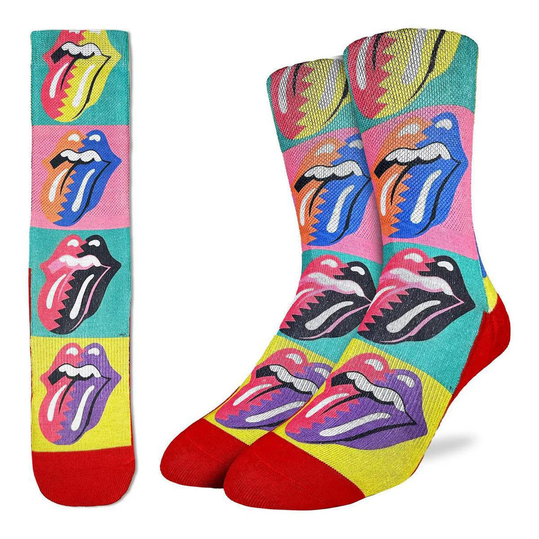 Men's The Rolling Stones, Hot Lips Pop Art Socks GLS825