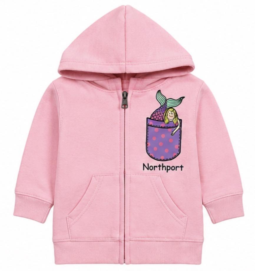 Northport Mermaid Pink Hoodie TGG