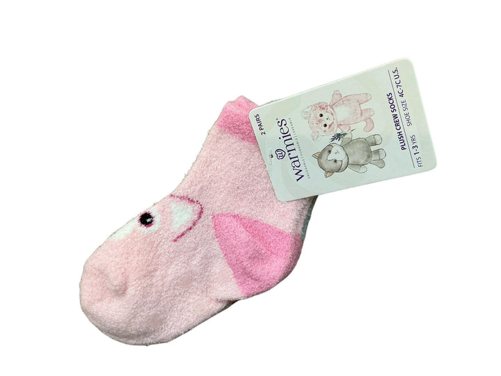 Pink Kitten Crew Warmies Sock Set-Small WRM826