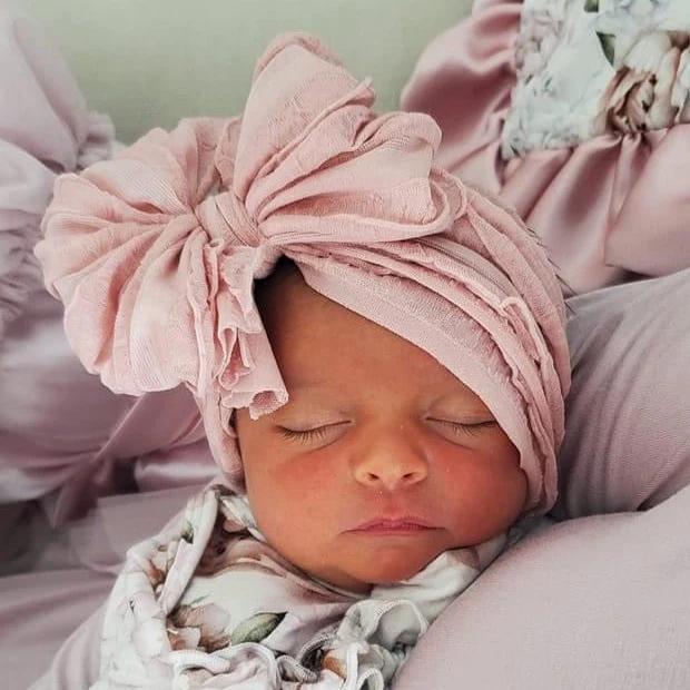 Ruffled Bow Headband RRA