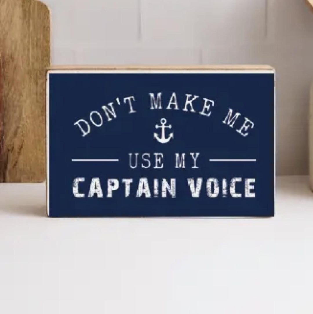 Captain Voice Block Sign RMP626