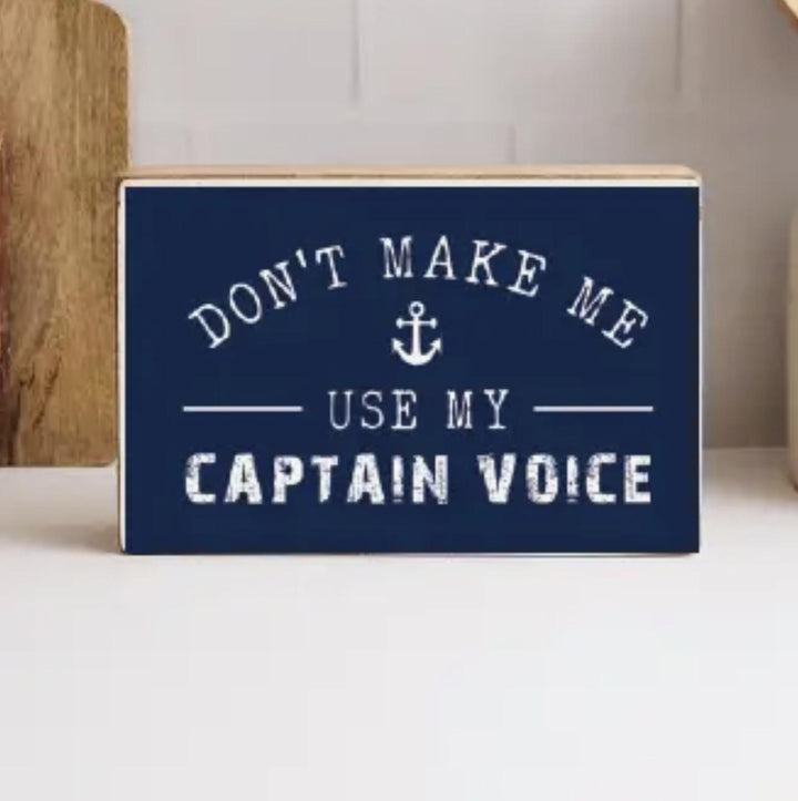 Captain Voice Block Sign RMP626
