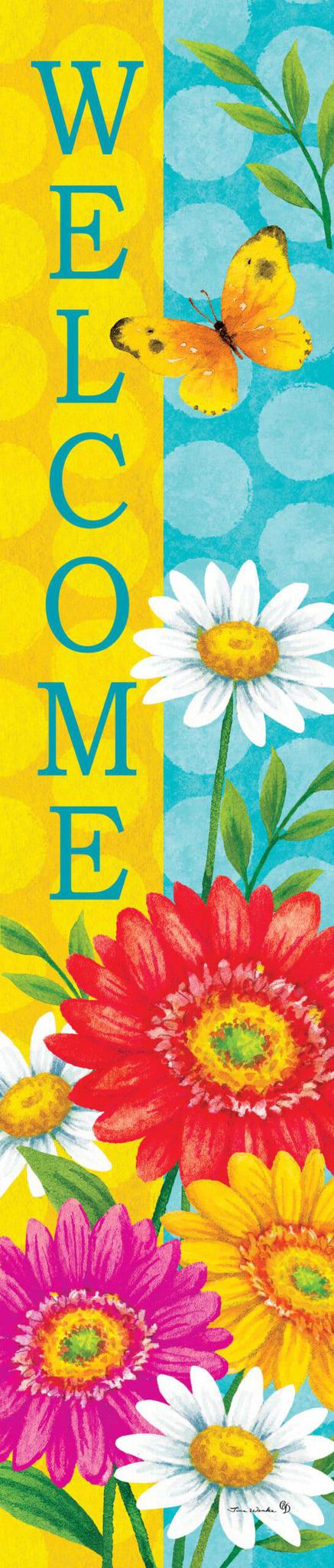 Happy Gerberas Yard Sign CUS325