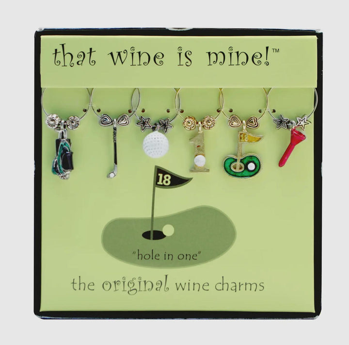 6 Piece Painted Wine Charms SUP925
