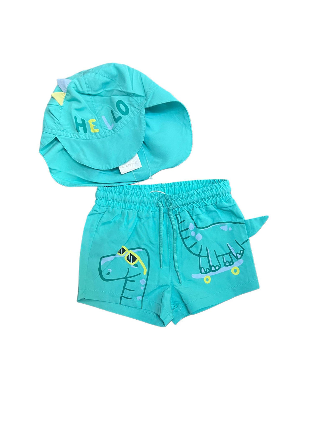 Dino Swim Trunks w/Matching Sun Hat MYR125