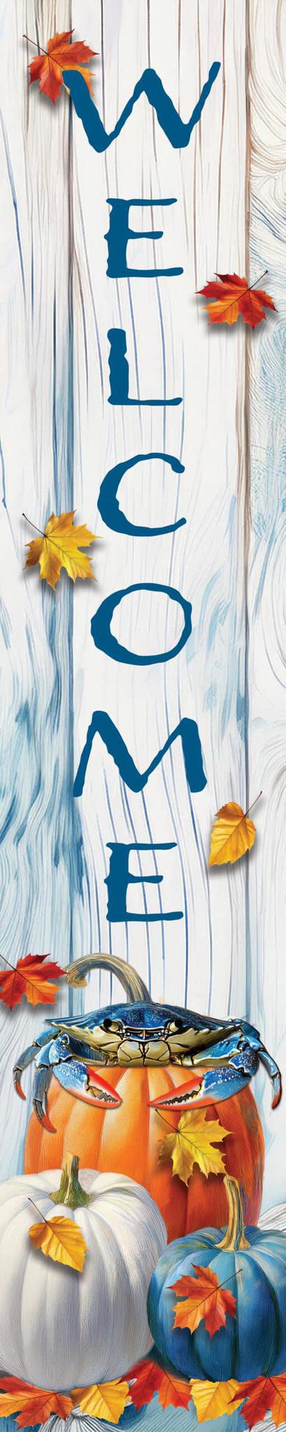 Blue Crab Pumpkin Yard Sign CUS925