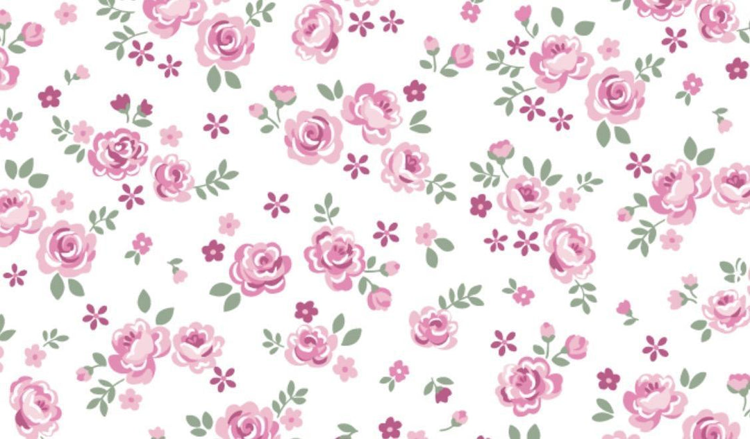 Cottage Roses Zipper Pink Footie KSY526