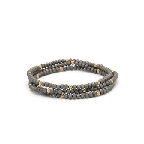 OG Classic Bracelet in Matte Gray/Gold Filled  ERN1125