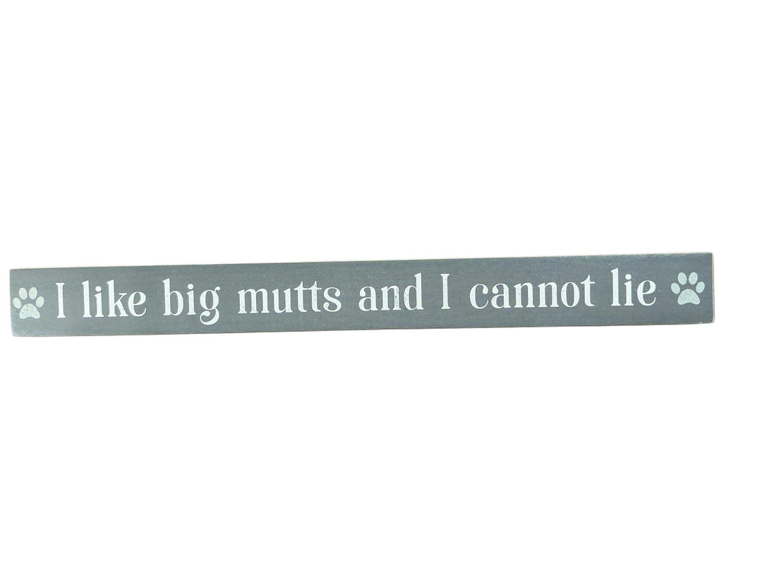 Wood Dog Block Sign YNG