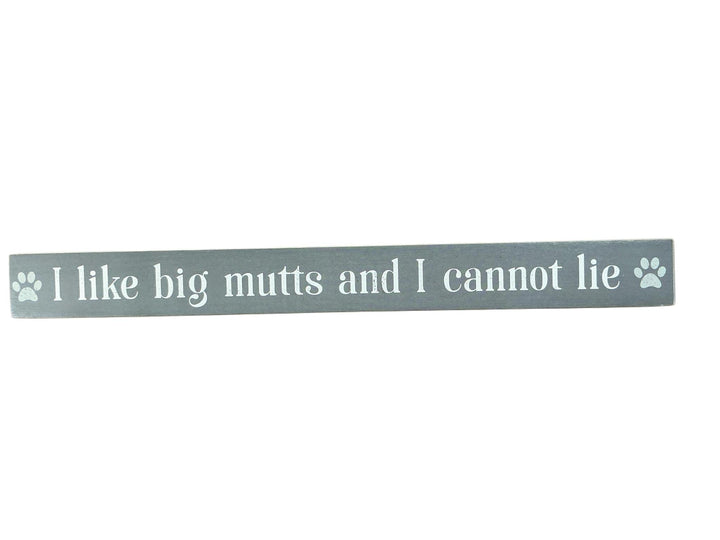 Wood Dog Block Sign YNG