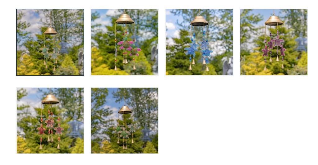 DANGLING TURTLE WIND CHIMES WITH BELLS Asst. ZAR525