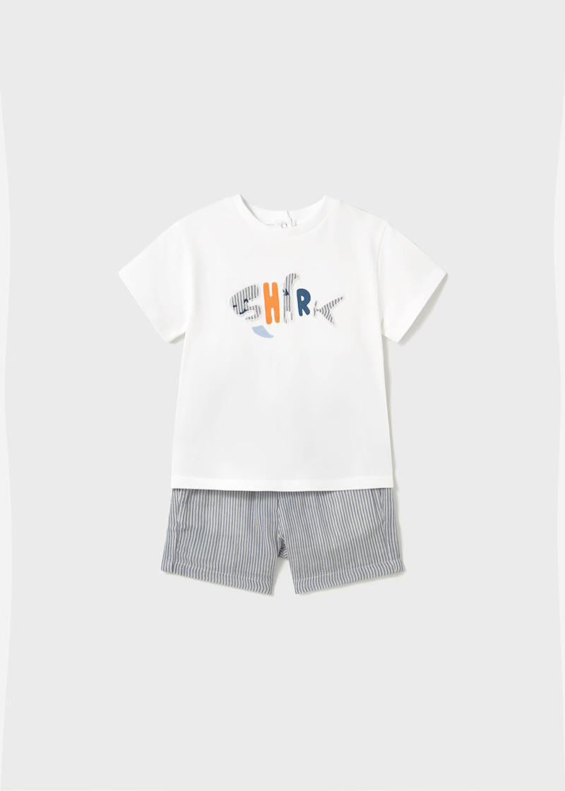 Baby Shorts and Shark Blue T-Shirt Set MYR325