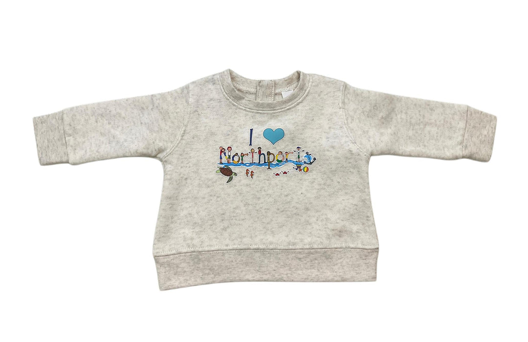 I Love Northport Heather Pullover Sweatshirt TGG1026