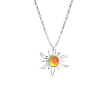Sun with Stone Necklace LWK