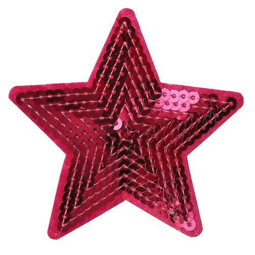 Star Sequin Clip Fuchsia DAD