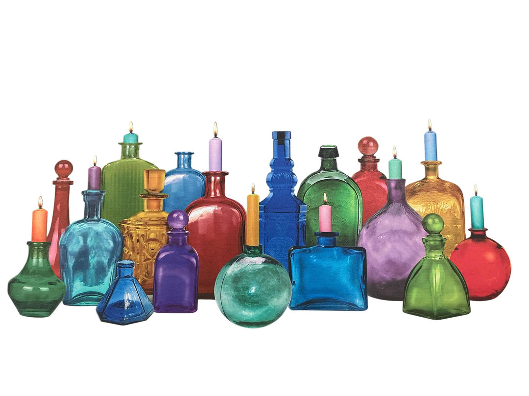 Light Up Candle In A Bottle Sign,