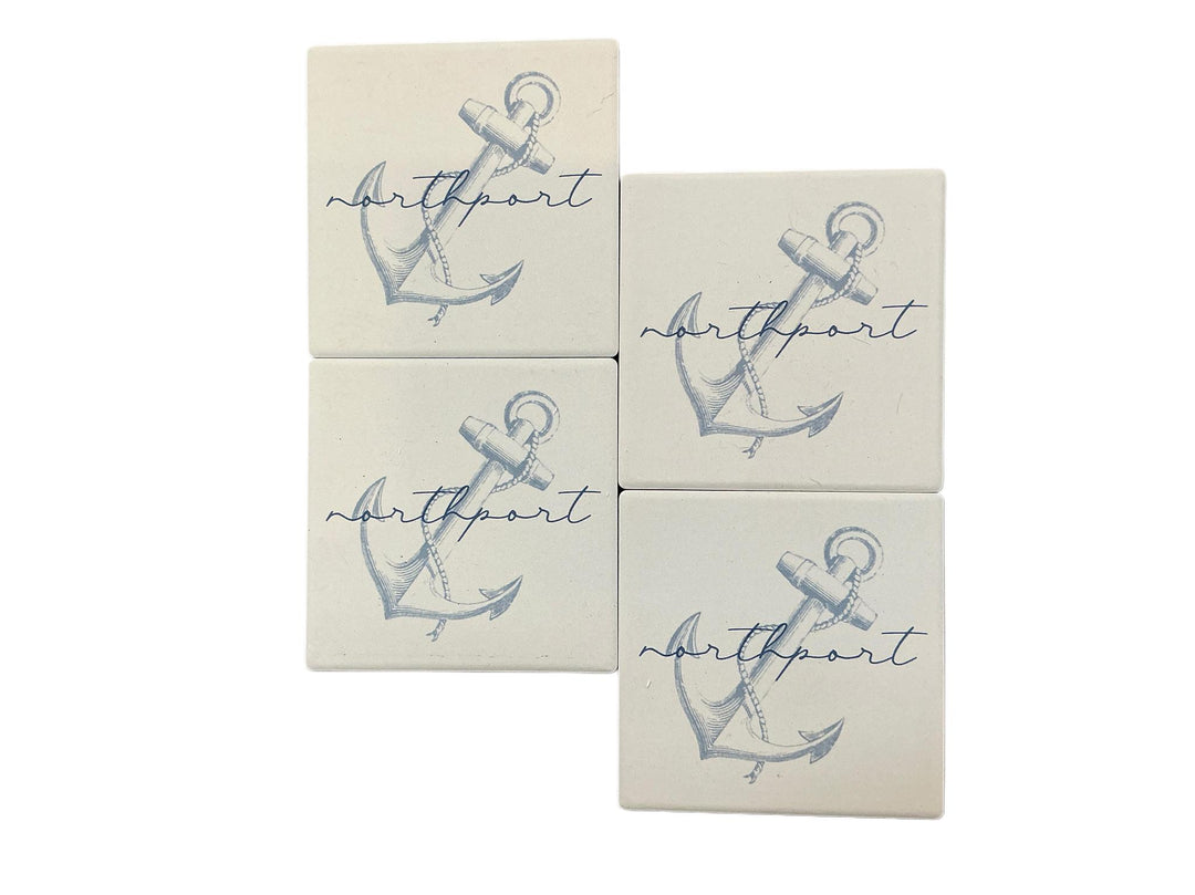 Large Anchor in Script Coaster PTT1125
