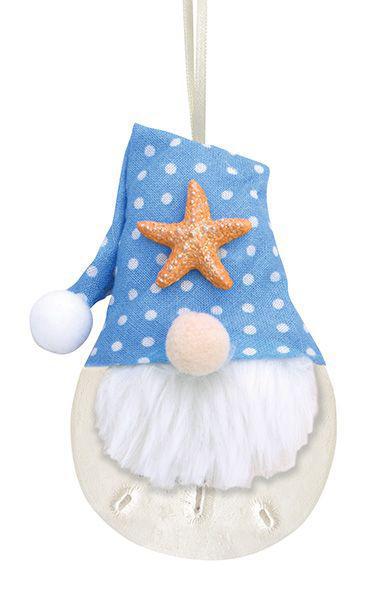 Sand Dollar Gnome Resin Ornament CPS925