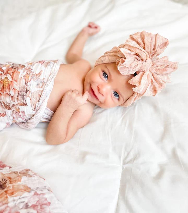 Ruffled Bow Headband RRA