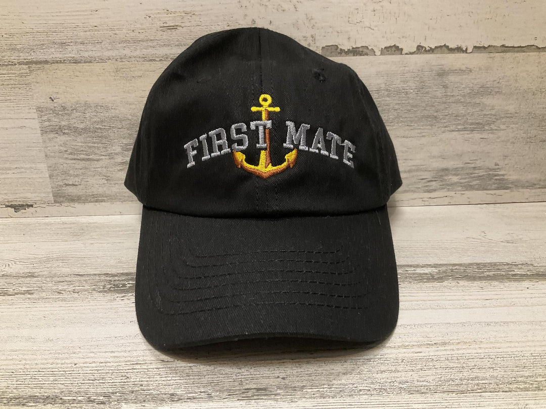 First Mate Hat Gold Anchor Navy DLX